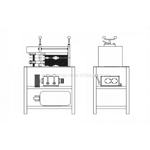 enamel wire stripping machine